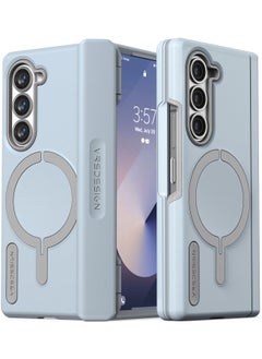 Buy Terra Guard Halo [MagSafe Compatible] Samsung Galaxy Z Fold 6 Case Cover (2024) with [Hinge Protection] - Cotton Blue in UAE