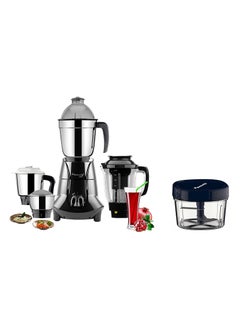 Buy Butterfly Jet Elite 750 Watts Mixer Grinder And Vegetable Chopper, Grey in UAE