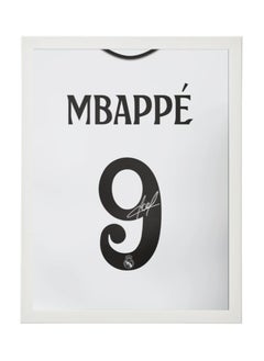 Buy Kylian Mbappe Real Madrid Autographed Jersey - Framed Poster 30x40cm - Football Memorabilia, Soccer Collectible, Gift for Fans in UAE