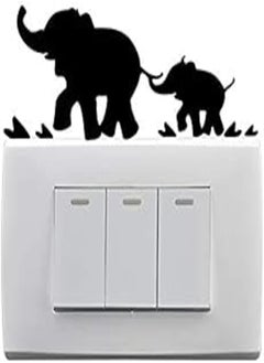 اشتري Wall Sticker - Light Switch - Elephant with son في مصر