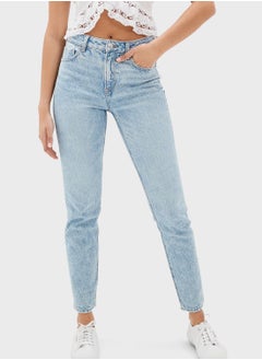 Buy High Waist Mom Jeans in Saudi Arabia