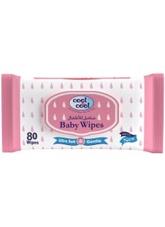 Buy Baby Wipes Ultra Soft & Gentle 80 Piece in Saudi Arabia