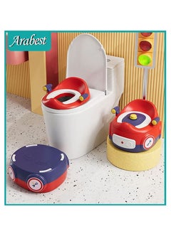 Buy 3 in 1 Kids Potty Training Seat with Anti-Slip Step Stool and Seat' Cover, Portable Lid Pottys, Luxcious Toilet Seats for Boys Girls Multifunctional Toddler Bathroom Essential Easy to Clean & Use in Saudi Arabia