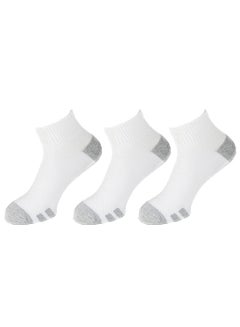 Buy Sam Socks Set Of 3 Half Terry L-Shape Sport Socks Men White in Egypt