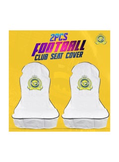 Buy Al Nassr Club Logo Car Seat Cover Set 2 Pieces in Saudi Arabia