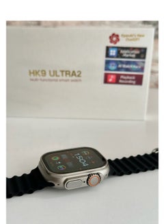 اشتري HK9 ULTRA 2 Series 9 Wearfit Pro  SmartWatch 2.12 Inch SUPER AMOLED Display 480X320 Open AI Chat GPT GPS NFC Bluetooth V5 Call Wireless Charger 49mm (black) في مصر
