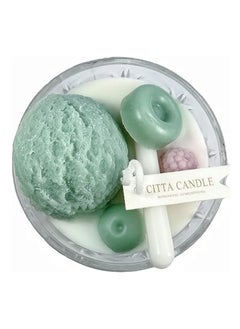 Buy Ice Cream Luxury Crystal Glass Jar Soy Wax Scented Candle in Saudi Arabia