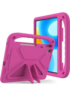 Buy Case Compatible with Huawei MatePad Air 11.5 inch 2023 Released, [Kids Friendly] Lightweight EVA Shockproof Handle Stand Protective Cover for Huawei MatePad Air 11.5 (Rose Red) in UAE