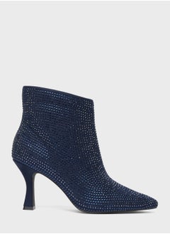 اشتري Pointed Toe Mid Heel Ankle Boots في الامارات