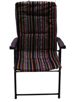 Buy Folding sadu chair with armrest, picnic chair, sports chair, outdoor chair and garden chair in Saudi Arabia