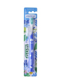 اشتري Sunstar Junior Toothbrush Soft Bristles Gently Removes Plaque Handle With Thumb Pad For Little Hands Deep Effective Cleaning, Assorted Color في الامارات