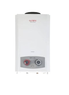 Buy Olympic Water Heater Digital Gas, 10 Liters, With Adabter, natural gas, White-945105584 in Egypt