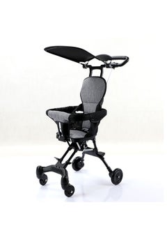 اشتري Baby Stroller, Foldable Four-wheeled Child Stroller, Lightly and easly Foldable Child Stroller, Suitable For 1-5 Years Old High Landscape Auxiliary Baby Artifact في الامارات