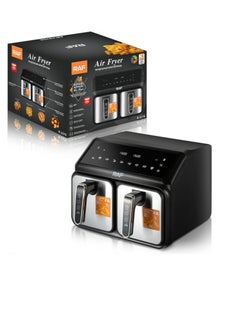 Buy Digital fryer without oil, 2 drawers - R.5376 - 4.5+4.5 liters - RAF in Egypt