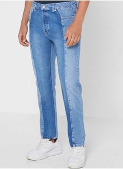 Buy Light Wash Relaxed Fit Jeans in Saudi Arabia