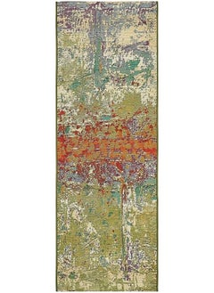 اشتري Outdoor Modern Collection Area Rug Crumpled (2' X 6' 1" Runner Multi Gold) في الامارات