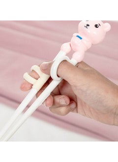 Buy Training Chopsticks Toddler Chopsticks, Cute Animal Shape Easy to Use Learning Reusable Chopsticks Helper With attachable Trainer for Kids Child Baby Adults Beginners, Dishwasher Safe in UAE