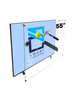 Buy 55 Inch TV Screen Protector, High Quality, Shatterproof, Scratchproof, Anti-Fingerprint, Anti-Blue Ray, UV Protection, Suitable for All Screens Liquid Protection in Saudi Arabia