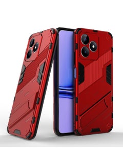 Buy Phone Case for Realme C53 2in1 TPU+PC Dual Layer Combo Shockproof Ultra-Thin Protective Phone Back Cover with Kickstand in Saudi Arabia