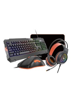 Buy Mt C505 4 In 1 Gaming Combo Kit Anti Ghost Rgb Gaming Keyboard 5+1 Buttons 3200Dpi Gaming Mouse Backlit Gaming Headphone With Omni Directional Microphone High Precision Gaming Mouse Pad in Saudi Arabia