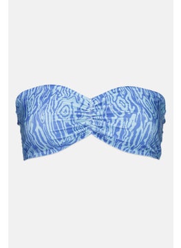 اشتري Women Abstract Bikini, Top Blue في الامارات