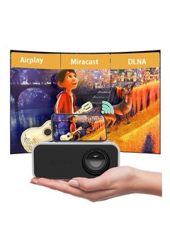 Buy Portable LED Projector Wireless and Wired Mobile Phone Same Screen Home Mini Projector in Saudi Arabia