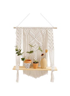 Buy Macrame Indoor Wall Hanging Shelf Hand Woven Bohemian Décor  50 x 95 in Egypt