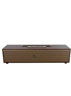 Buy Kisonli G11A Wooden Sound Bar Bluetooth Speaker Pure and Clear Stereo Sound with Deep Bass, Memory Card Input, USB Flash Input, AUX Input, Support FM Radio in Egypt