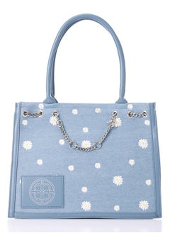 Buy Cute Floral Denim Shoulder Bag in Egypt