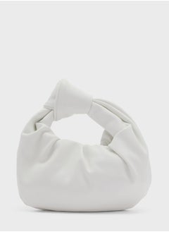 Buy Ruched Moon Shape Clutch in Saudi Arabia