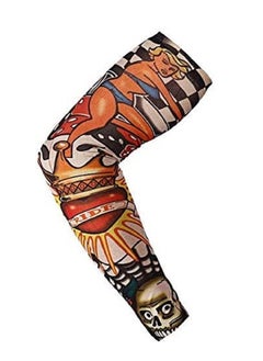 اشتري One Piece Unisex Arm Sleeve Cover, Sun Uv Protection, Cooling, and Warming, Tattoo Sunscreen في مصر