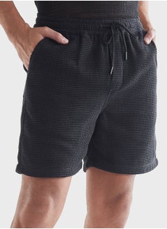 اشتري Textured Drawstring Shorts في السعودية