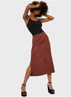 Buy Button Down Midi Skirt in Saudi Arabia