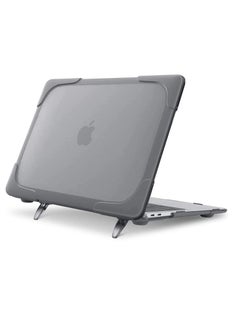 اشتري Case for MacBook Compatible with MacBook Air 13 inch Case Release A2337 M1 A2179 Retina, Heavy Duty Plastic Hard Shell Case with Fold Kickstand & Matching Color Keyboard Cover, Grey في الامارات