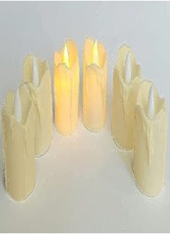 Buy Generic LED Battery Operated Candle - 6 Pieces - 4cm in Egypt