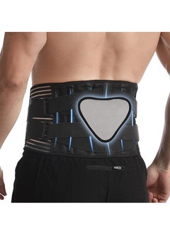 Buy Sports Fitness Belt Dual Pressure Back Protection Belt Sports Elastic Belt Steel Plate Back Support Belt XL Size 115-140cm in Saudi Arabia