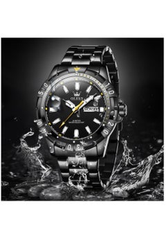 Buy Watch for Men Quartz Stainless Steel Water Resistant Watch 42mm Black 5560 in UAE