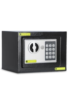 Buy Safe Box Small Digital Security Lock with Key For Passports Cash Money Jewelry Watches Suitable Home Office Travel in UAE