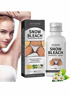 اشتري Snow Bleach Cream for Private Part Underarm Whitening, Dark Skin Bleaching Cream for Dark Spots, Face and Body Skin Lightening Bleaching Cream for Intimate Areas Brightening في الامارات