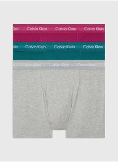 Buy Men's 3 Pack Trunks - Cotton Stretch - Cotton, Multicolor in UAE