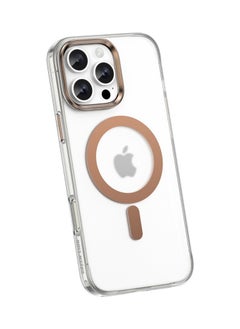 Buy Matte MagSafe Case for iPhone 16 Pro Max / Anti Fingerprint / Anti Scratch / Anti Yellowing / Daily Protection / Precise Cutouts / HD Clarity / MagSafe Compatible/ Camera Protection / Drop Protection / Maximum Protection / Matte Shield / 360°Comprehensive Protection / Crystal Clear - Gold in UAE