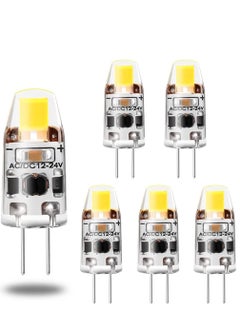 Buy G4 LED Bulb, 12V JC G4 Bi Pin Bulb, G4 20W Halogen Bulb Replacement, Daylight White 4500K, G4 Bulb for Under Cabinet Light, Ceiling Lights (6 Pack) in UAE