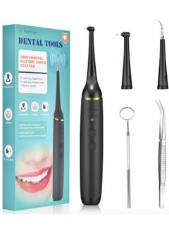 Buy Electric Teeth Cleaning Plaque Removal Rechargeable Scraper Tartar Remover Tooth Cleaner with Led Display in UAE