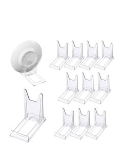 Buy Acrylic Plate Stands，Plate Stand Plastic Stand Adjustable Decorative Plate Holder Plate Stand Decorative Stand for Display Pictures or Plate ,Home Office Supplies Festival Party Decoration(12 Pieces) in Saudi Arabia