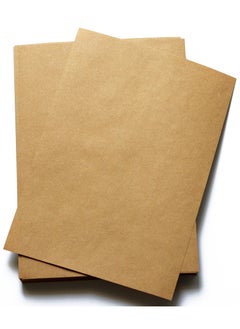 Buy A4 Kraft Paper 100GSM 100 Sheets Bundle, Craft Paper for Printing, drawing, Gift Packing, Office Use, wrapping paper in UAE