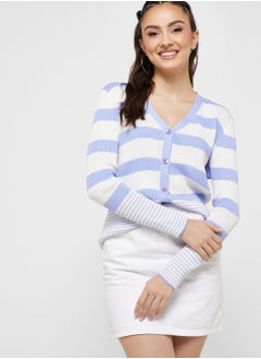 Buy Striped Printed Cardigan in UAE