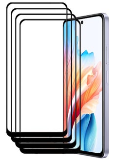 Buy 4 Pieces Antistatic ESD Dustproof Premium Quality High Definition Tempered Glass Screen Protector Designed For Oppo A79 in UAE