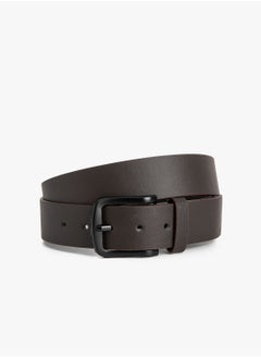 Buy Faux Leather Buckle Detail Belt in UAE