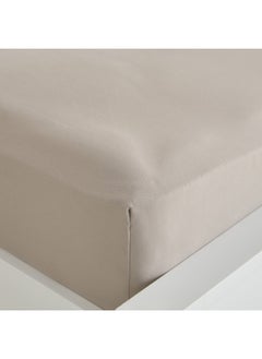 اشتري Derby Solid Microfiber Queen Fitted Sheet 150 X 200 X 25 Cm في الامارات