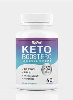 اشتري Keto Boost Pro Advanced Weight Loss 250 mg 60 Caps في الامارات